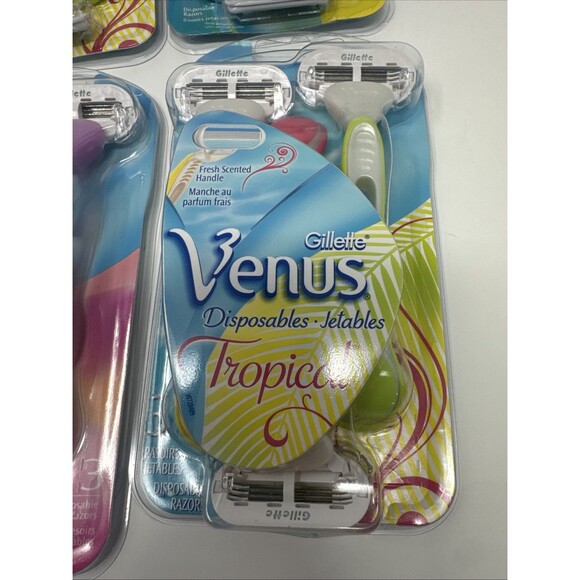 Gillette Venus Disposables LOT OF 18 - 6 Packs Tropical Smooth Legs Fresh Scent - Picture 4 of 14